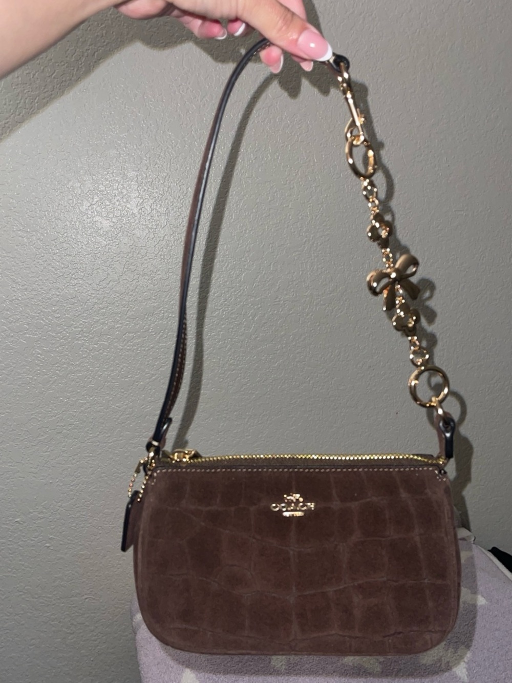 Coach Nolita 19 Brown Suede